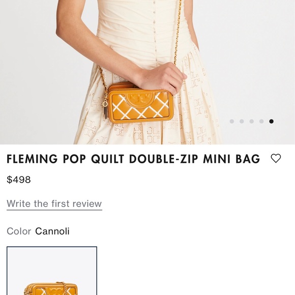 Fleming Pop Quilt Double Zip Mini Bag - Picture 9 of 9